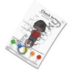 Watermarked coloured-in image of the Check-In Worksheet - Colours