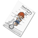 Watermarked coloured-in image of the Check-In Worksheet - Words